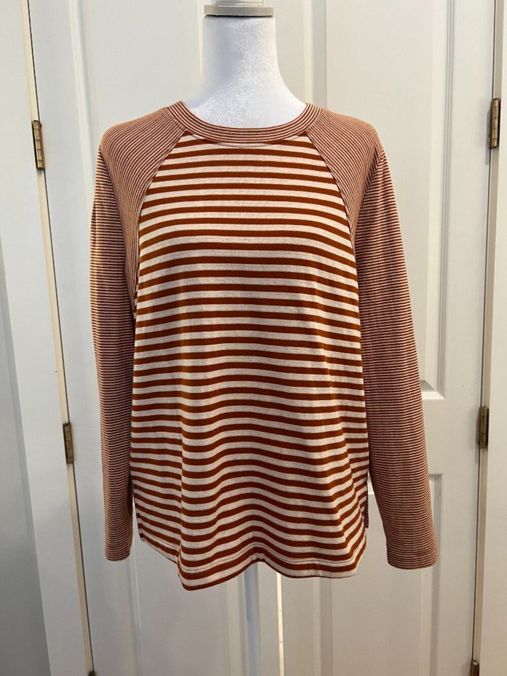 Liverpool Los Angeles Striped Long Sleeve Top – Size Medium